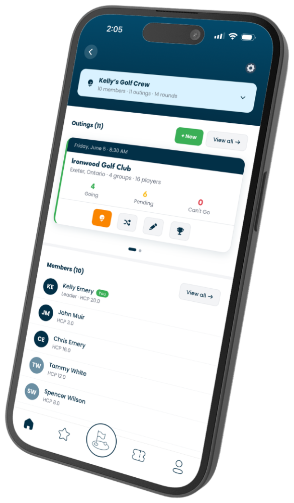 Group golf tools
